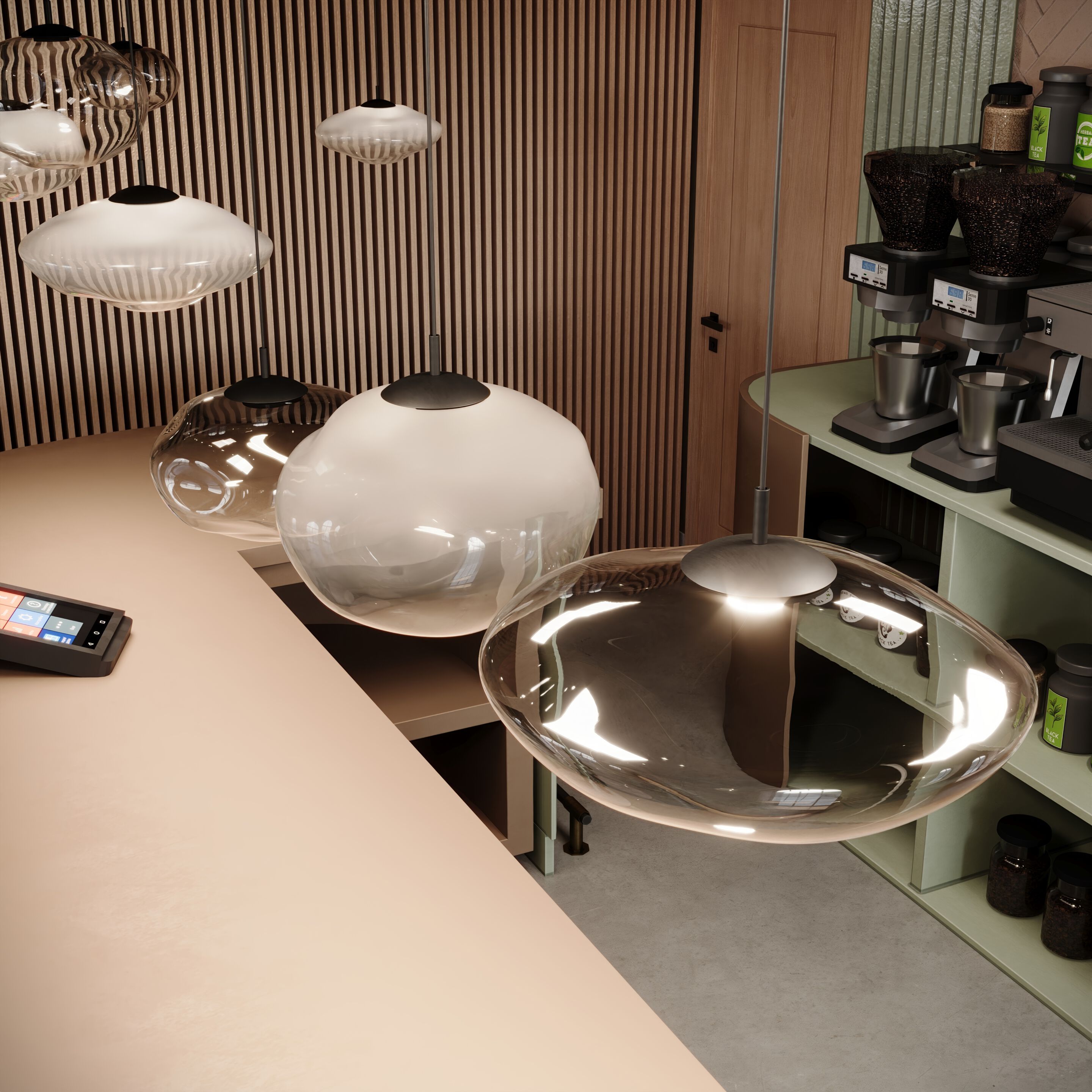 Подвесной светильник из дутого стекла Cangini & Tucci Mark ARCH-00093794 - Вид №4