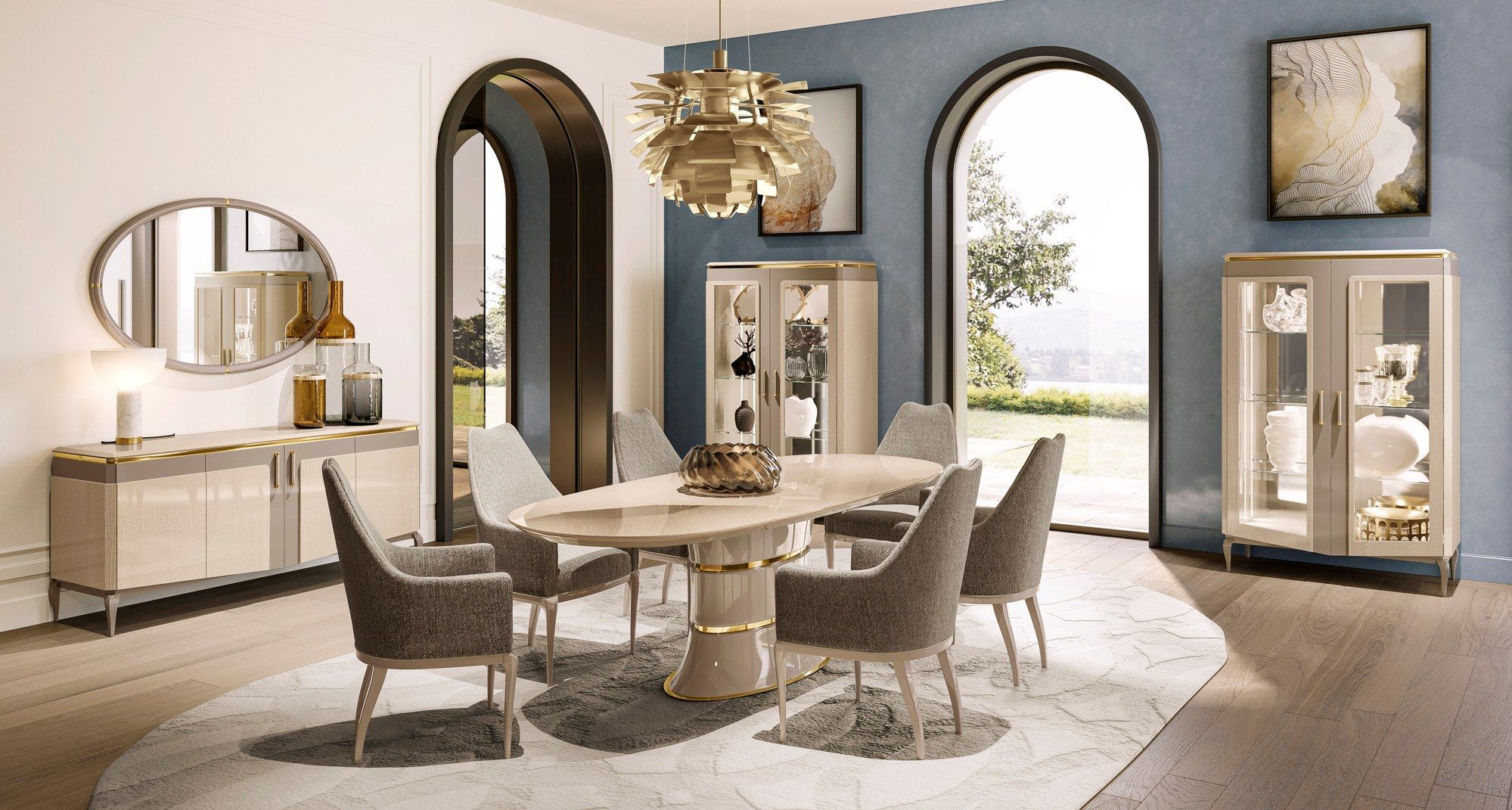 Деревянный овальный стол A.R. Arredamenti Виктор ARCH-00095285 - Вид №3