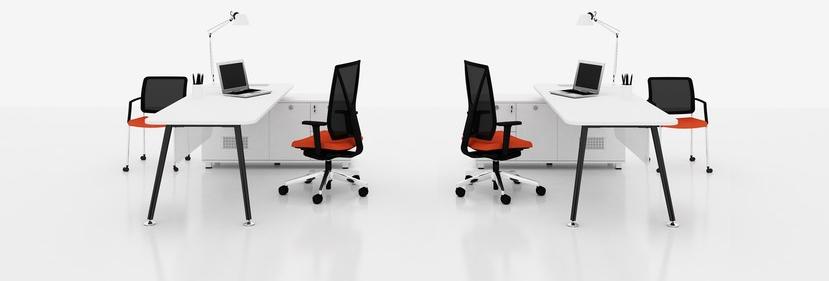 Tuna Ofis Рабочий стол со встроенной полкой E-motion sun-id-1478402 - Вид №1