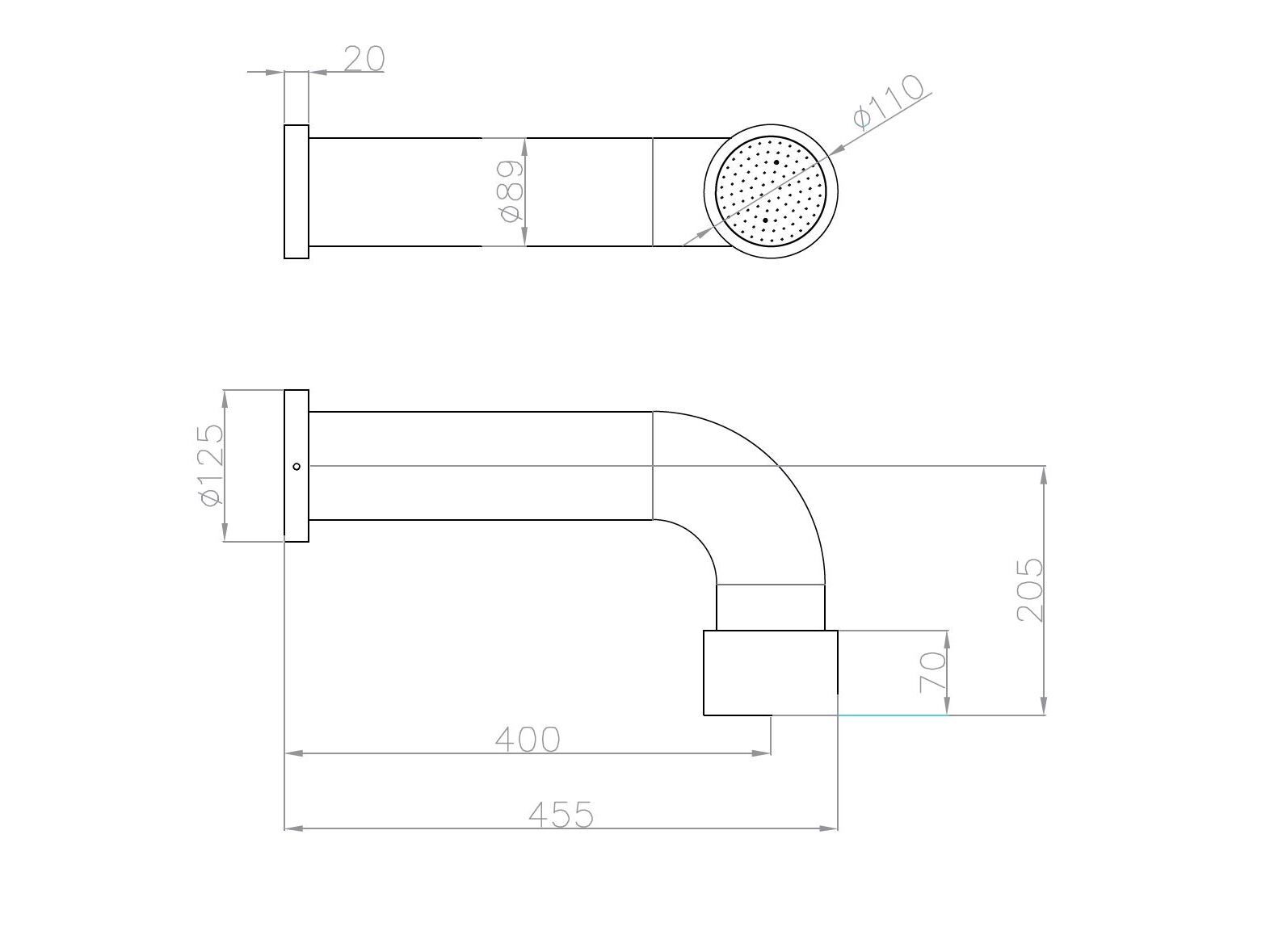 Душевая колонна из нержавеющей стали JEE-O ARCH-00038511 - Вид №2