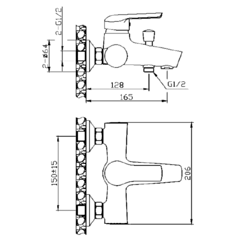 Orange Tony M54-933cr Душевая система в комплекте sun-id-1517036 - Вид №8