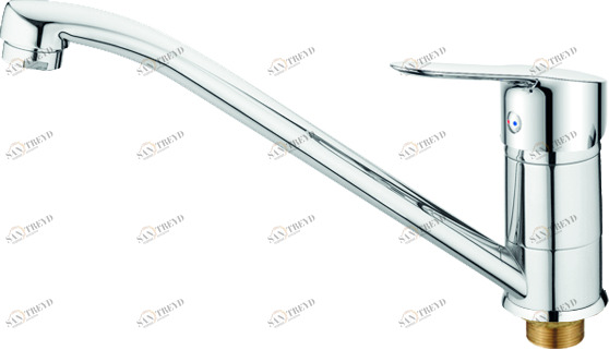Смеситель для кухни Rush Crete CR3535-26 с поворотным изливом, хром 115233