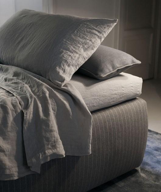 Meridiani Двуспальная кровать со съемным чехлом из ткани Edition tuyo sun-id-1377611 - Вид №2