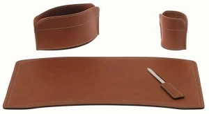 LIMAC design FIRESTYLE Рабочий стол из регенерированной кожи  Stbr04cc