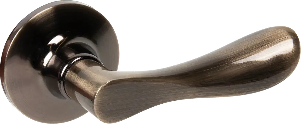 Ручка-защёлка Avers для межкомнатных дверей без фиксации в бронзовом исполнении 82001741