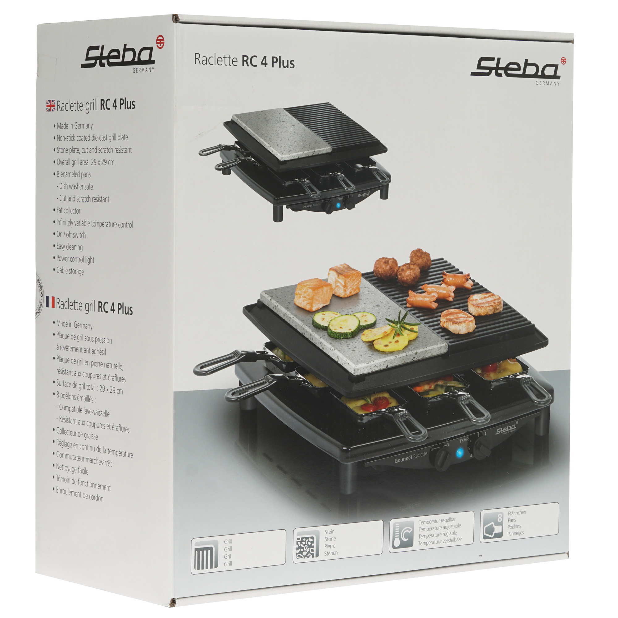 8117374 Раклетница Steba RC 4 Plus DELUX серебристый STDN-0008307 - Вид №8