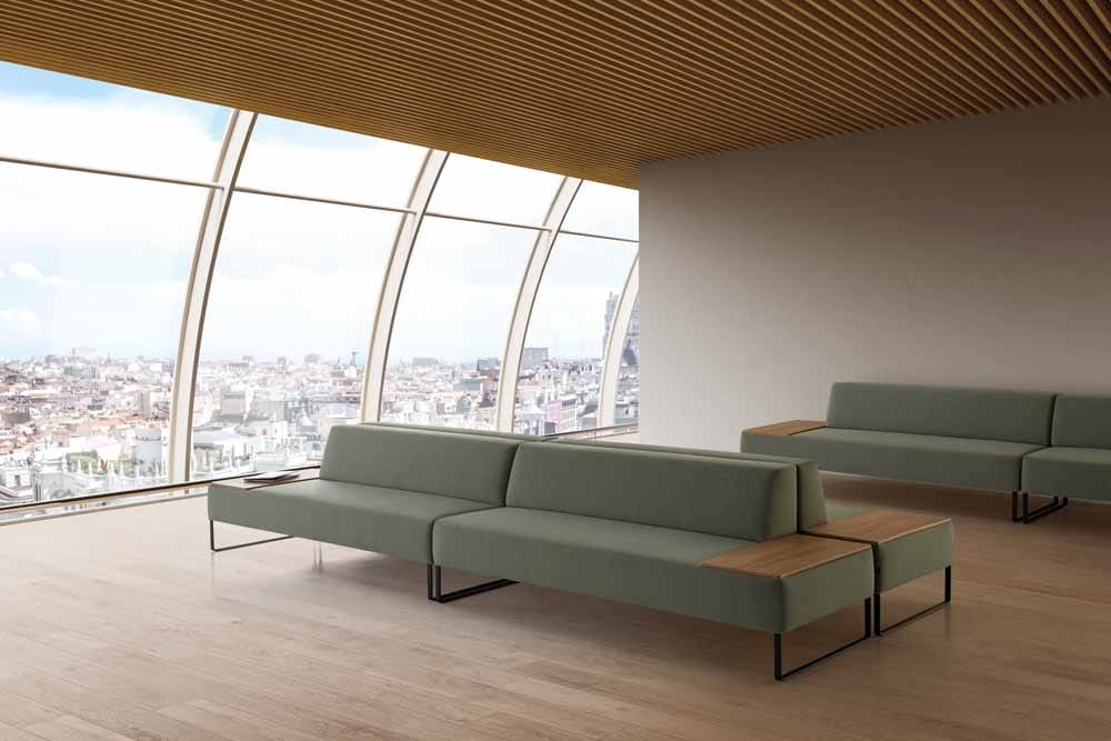 Кресло с салазками из ткани INCLASS ARCH-00068033 - Вид №6