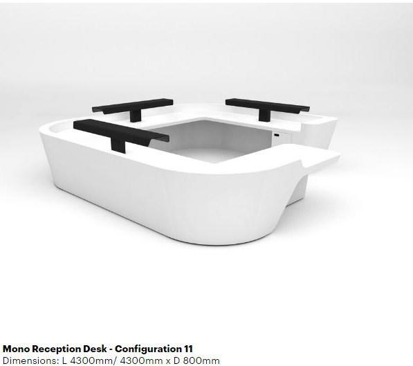 Isomi Стойка администратора для модульного офиса из твердой поверхности Mono sun-id-1428660 - Вид №12