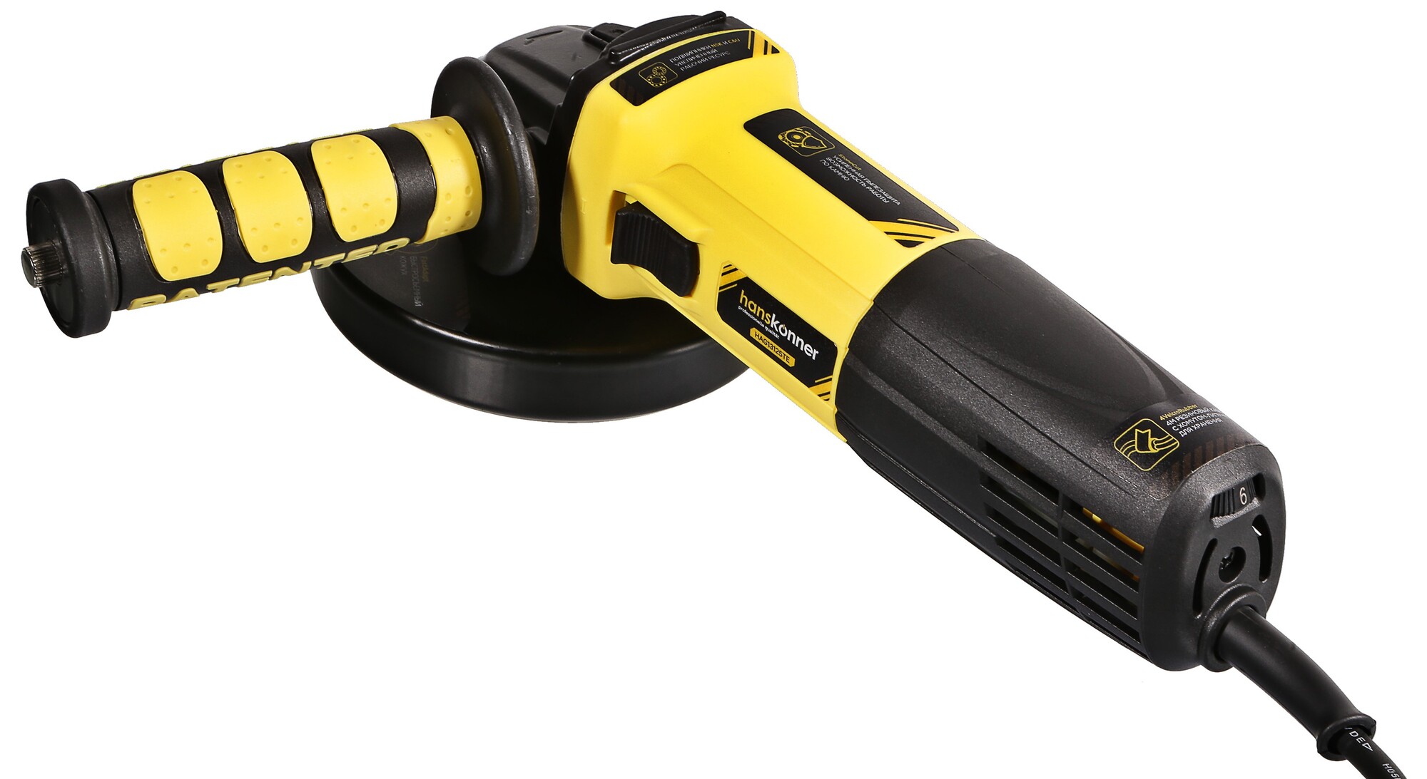 Углошлифовальная машина (УШМ) Hanskonner HAG13125TE 9965182 STDN-0061643 - Вид №1