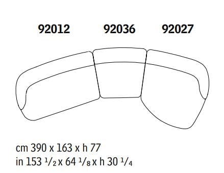 Ткань диван Giorgetti VESPER ARCH-00092127 - Вид №5