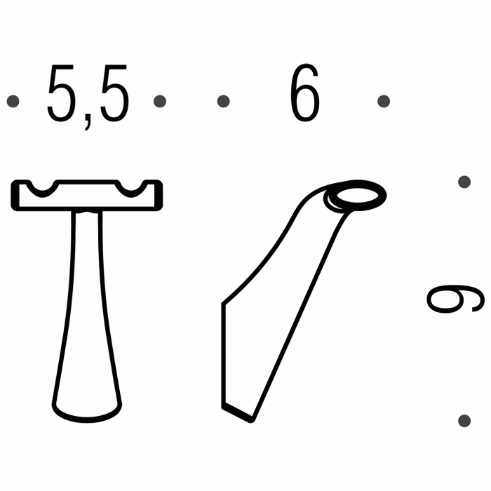 CD67 Крючок двойной COLOMBO LAND Colombo Design - Вид №3