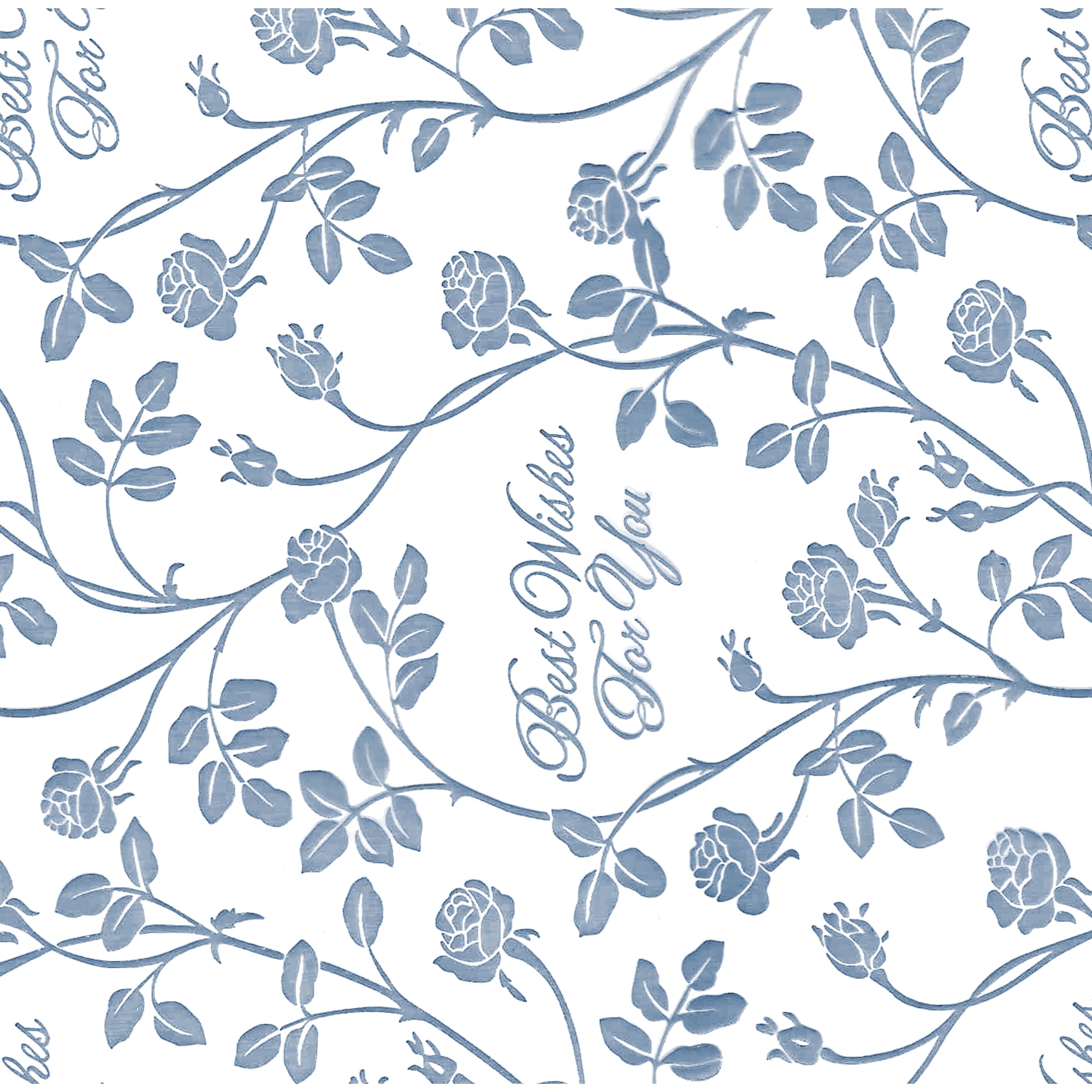 83025235 Скатерть «Розовый сад», прямоугольная, 160х135 см, цвет белый/серый Deluxe Santreyd