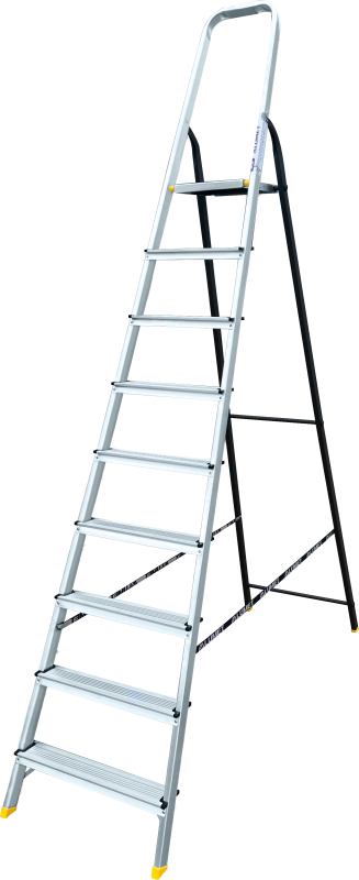 Стремянка комбинированная усиленная АМS 7809 ALUMET 