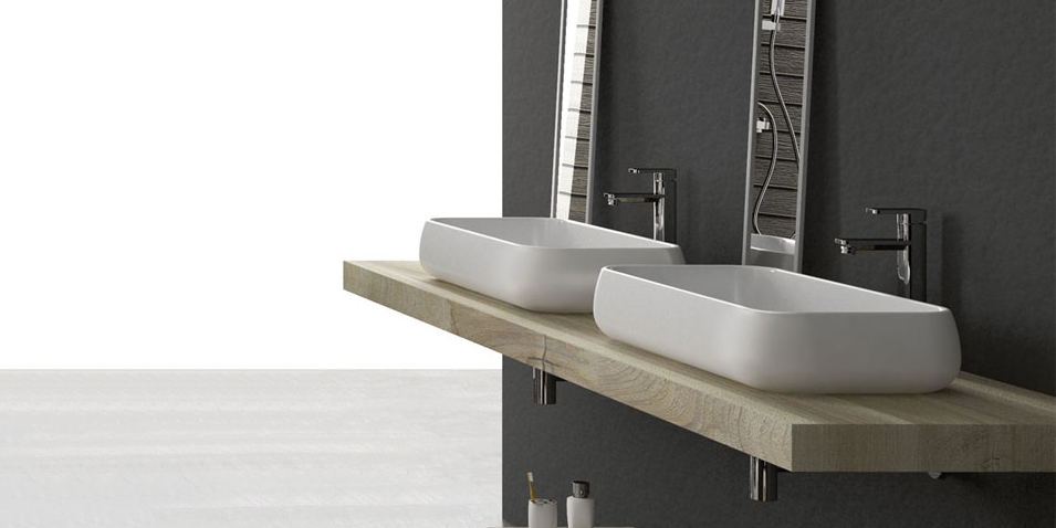 SHLAA80 Накладная раковина на столешницу  овальная Ceramica Cielo  - Вид №1