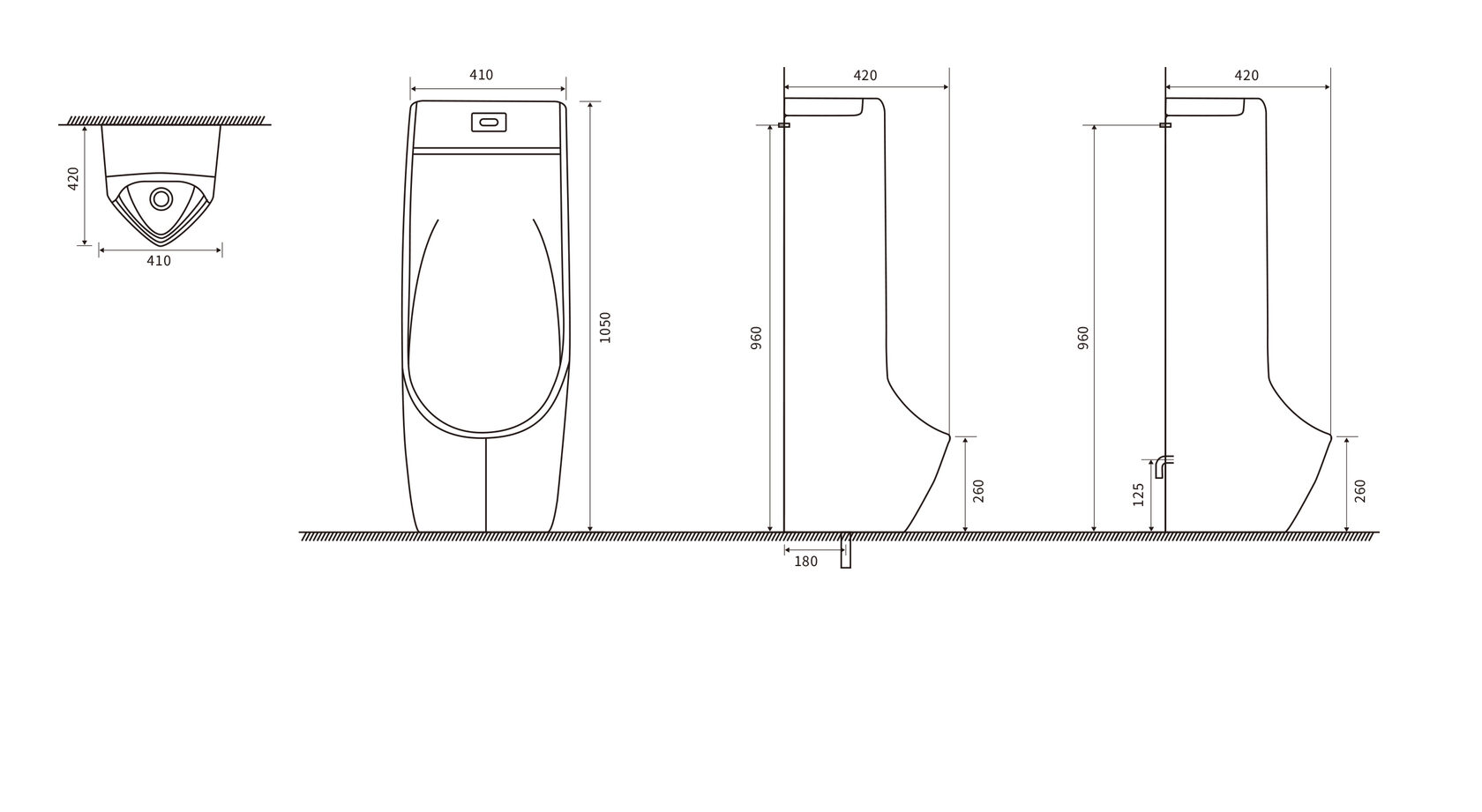 Писсуары SL-6005 SANTILINE  - Вид №1