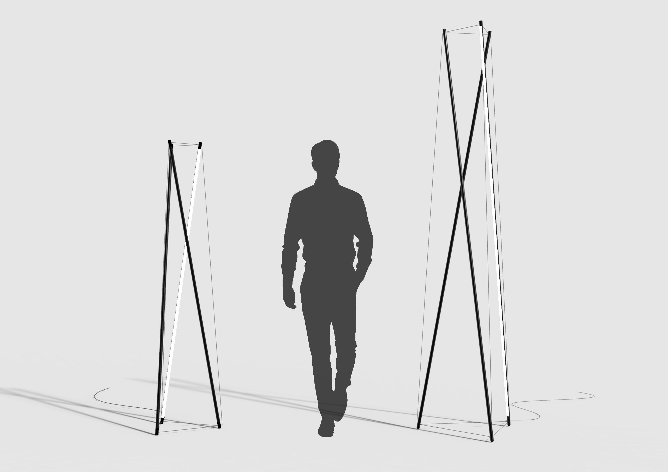 Экструдированный алюминиевый светодиодный торшер Martinelli Luce TENSO ARCH-00139751 - Вид №9