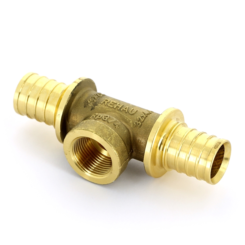 Тройник В надвижной латунный REHAU 32x3/4"x32 138991 - Вид №1