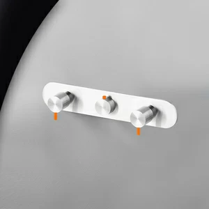 Термостат для душа глянцевая сталь с оранжевой ручкой Toki Radomonte TKI60LCIL24