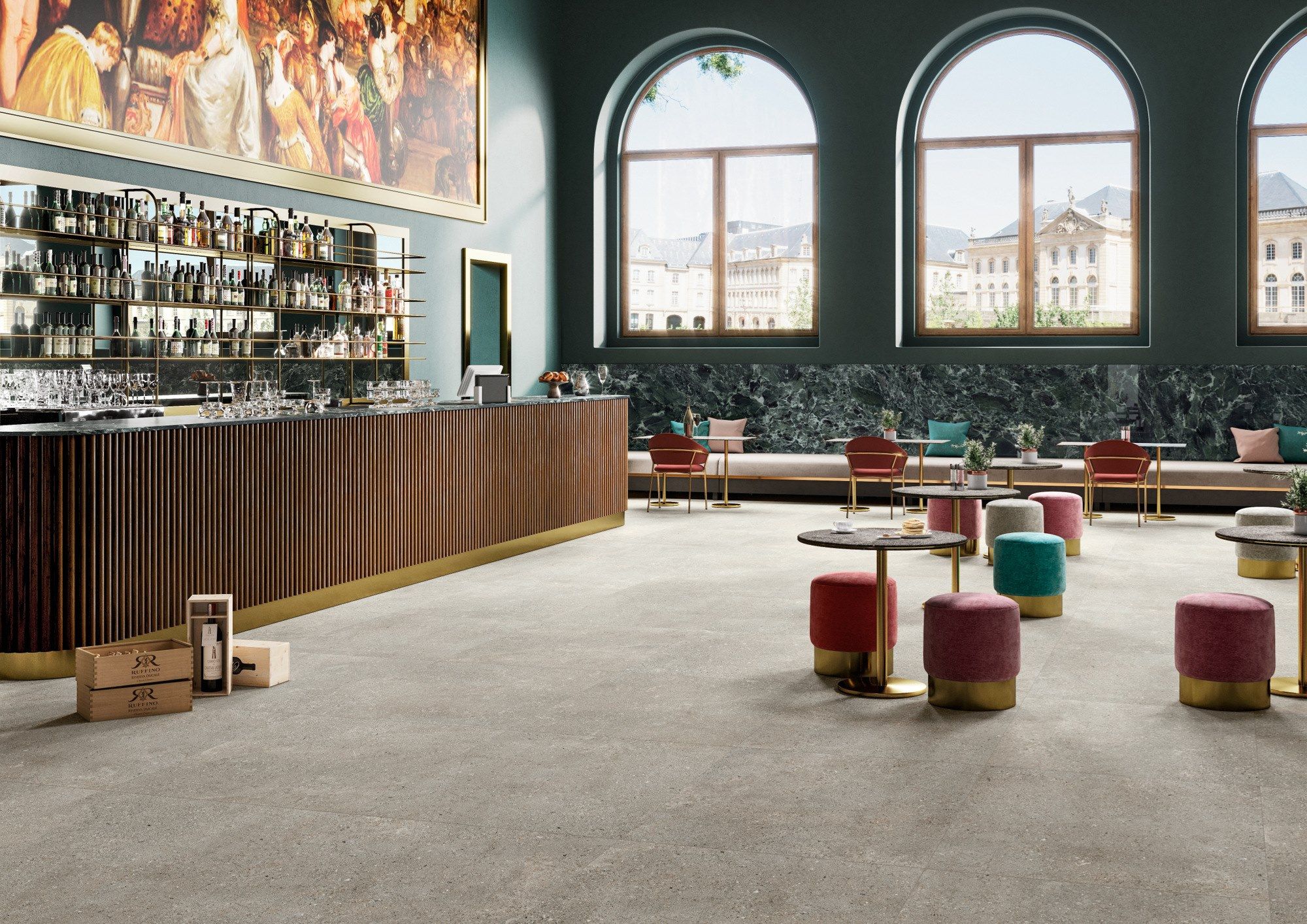 Пол / облицовка керамогранита для интерьера с эффектом камня ARIOSTEA ASTRA FULL BODY ARCH-00014847 - Вид №1