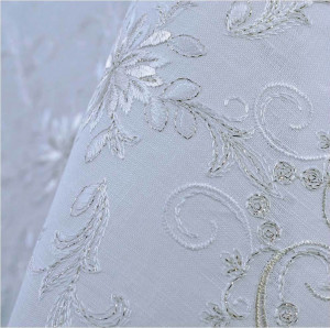 10560265 Weissfee Скатерть Weissfee "Бельведер" 170х375см (белая) Хлопок-лён