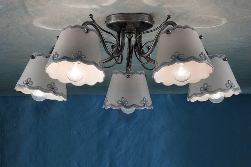 FERROLUCE Керамический потолочный светильник с фиксированным кронштейном Ravenna C923 - c924 - Вид №2