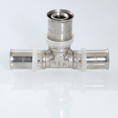 VTm.231.N.322032 Пресс-фитинг – тройник Valtec 32 х 20 х 32 мм  - Вид №4
