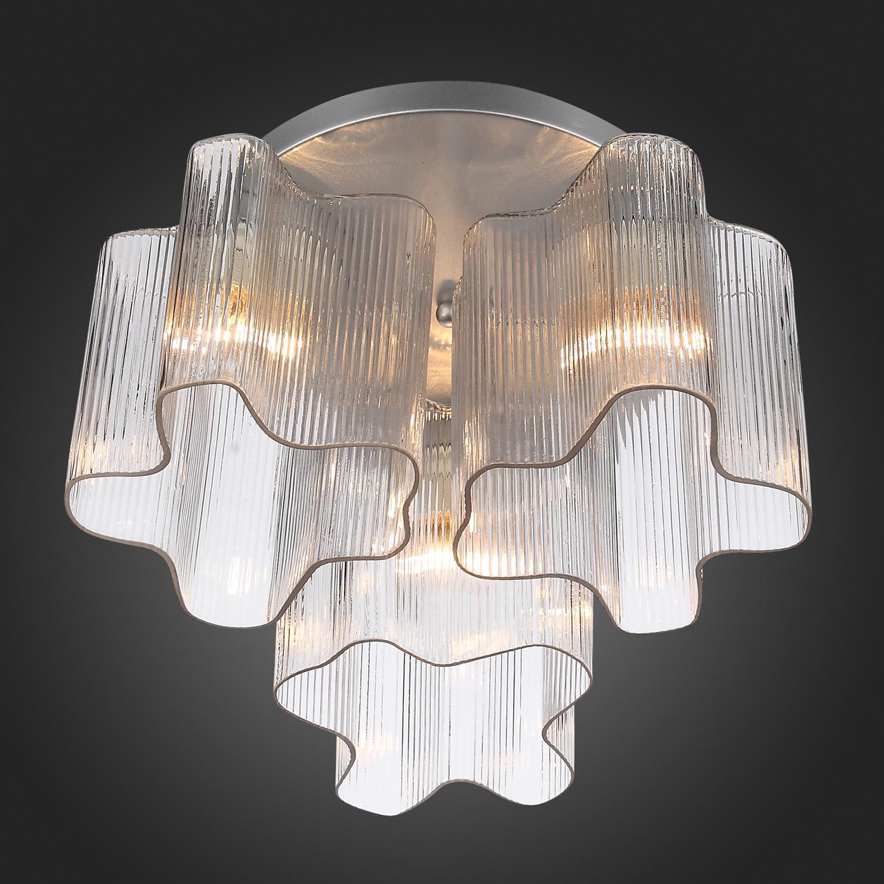 Потолочная люстра ST Luce Onde SL117.102.03 ST LUCE ONDE 328343 Серебро;прозрачный - Вид №1