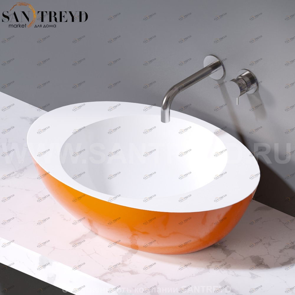 L269.214 Накладная раковина на столешницу  овальная A. e T. Italia ACCENT AeT ITALIA