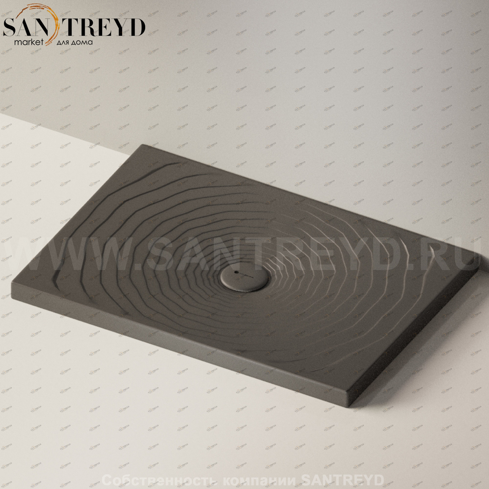 Flaminia WATER DROP Душевой поддон 100 см черный DR100.7006 Ceramica Flaminia DR1007006