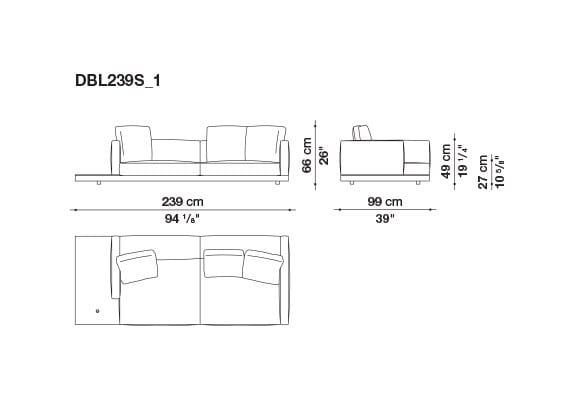 Кожаный диван B&B Italia док ARCH-00106863 - Вид №151