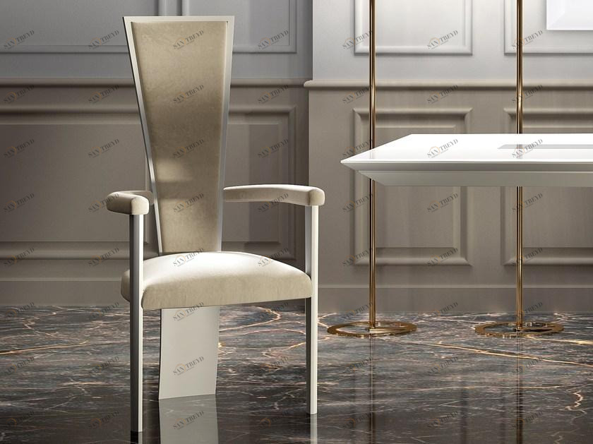 Vismara Design Кожаное кресло с подлокотниками с высокой спинкой Desire sun-id-1453052