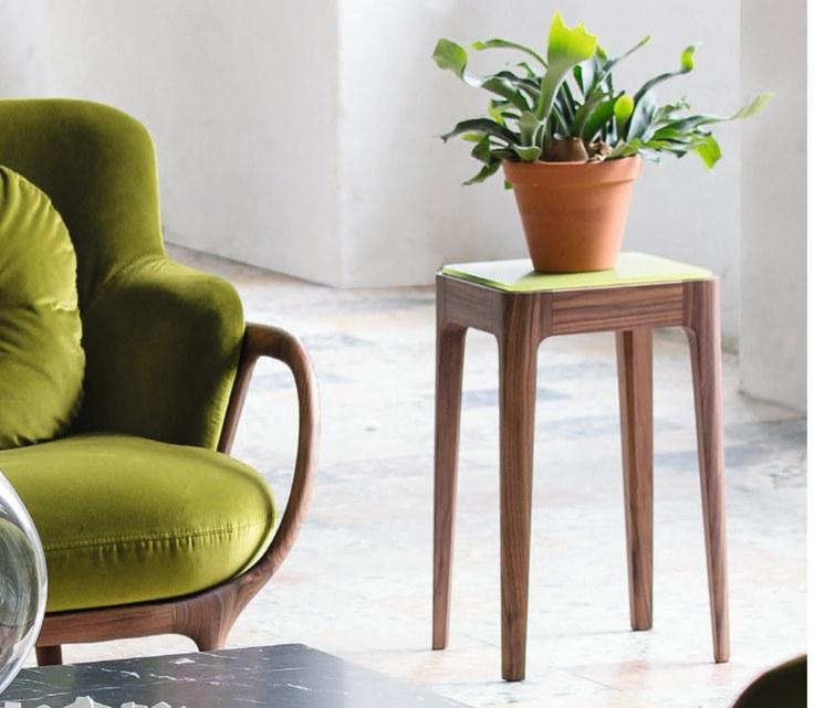 Porada Высокий квадратный стол из ореха Iron sun-id-1493876 - Вид №1