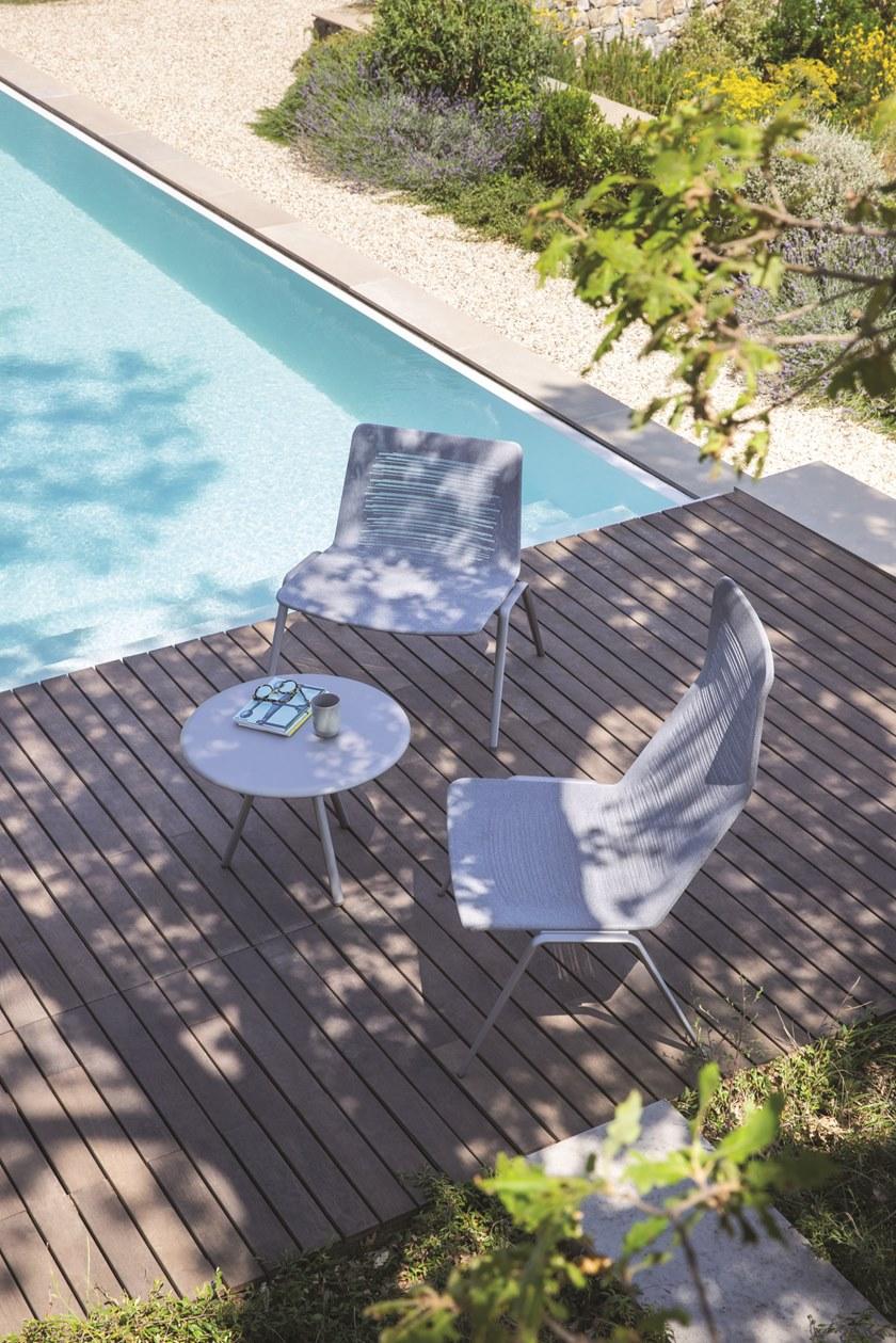 FAST Садовое кресло из алюминия с дренажной тканью Zebra knit 452 - Вид №3