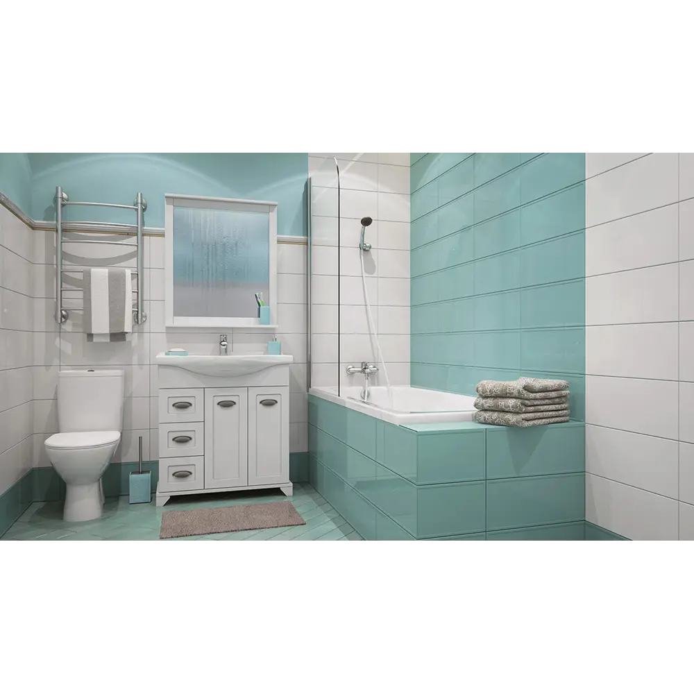 Зеркало Aquaton Шарм 75 см прямоугольное цвет белый матовый STLM-2102605 - Вид №1