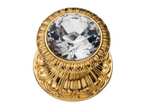 Латунная дверная ручка в классическом стиле с кристаллами Swarovski®