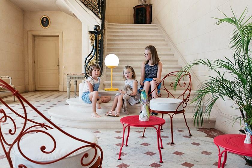 Fermob Садовый столик круглый из стали 1900 2233  - Вид №4