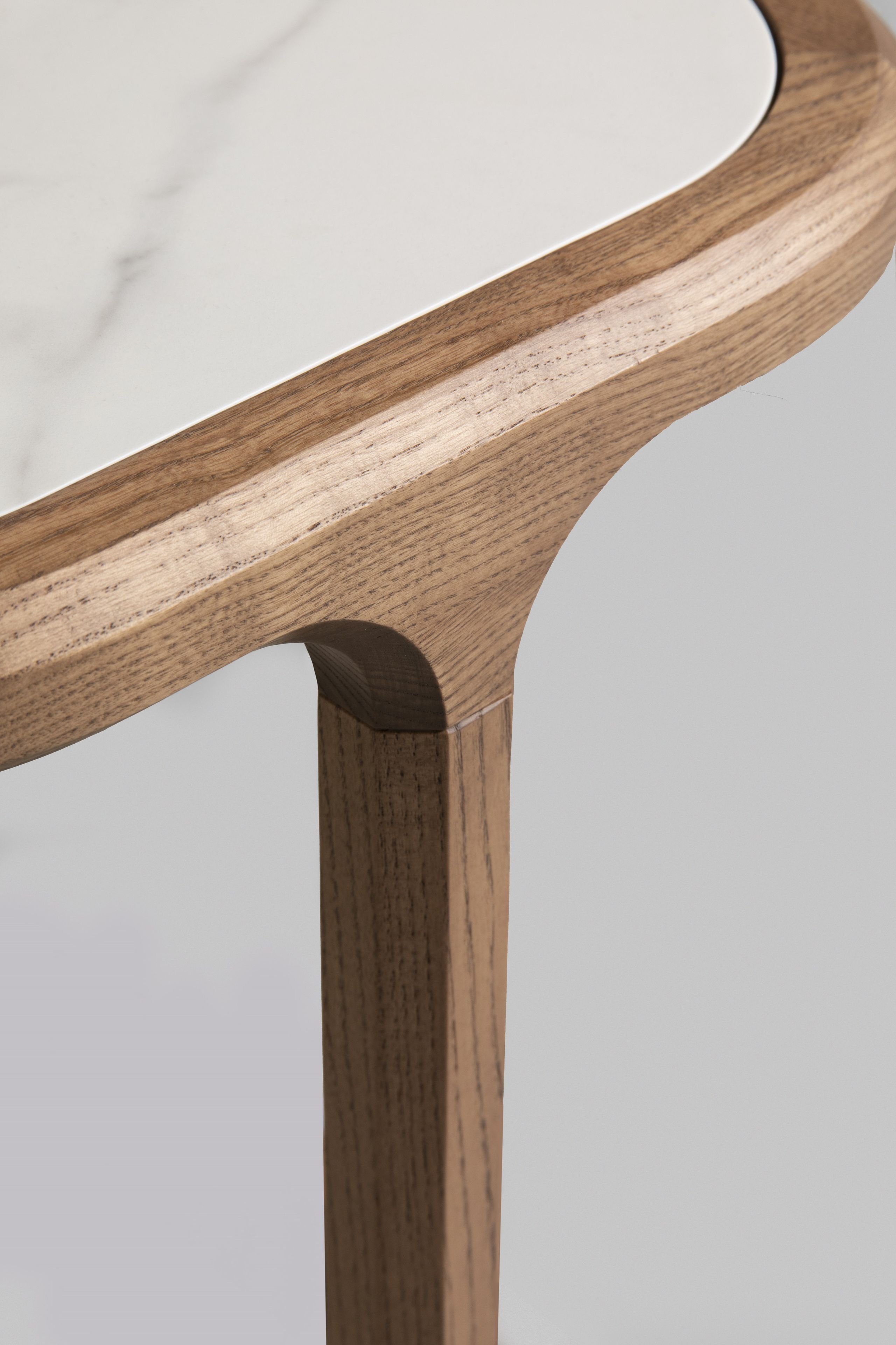 Прямоугольный журнальный столик из ясеня и мраморной столешницы Morelato ARCH-00006513 - Вид №3