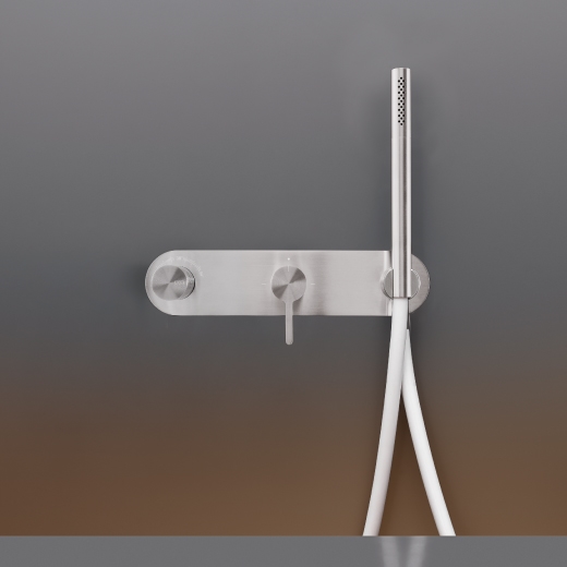 Настенный термостатический набор смеситель для ванной / душем с 2-ходовой переключающий и цилиндрическая ручной душ диаметром 18 м т  INV50 CEADESIGN  - Вид №1