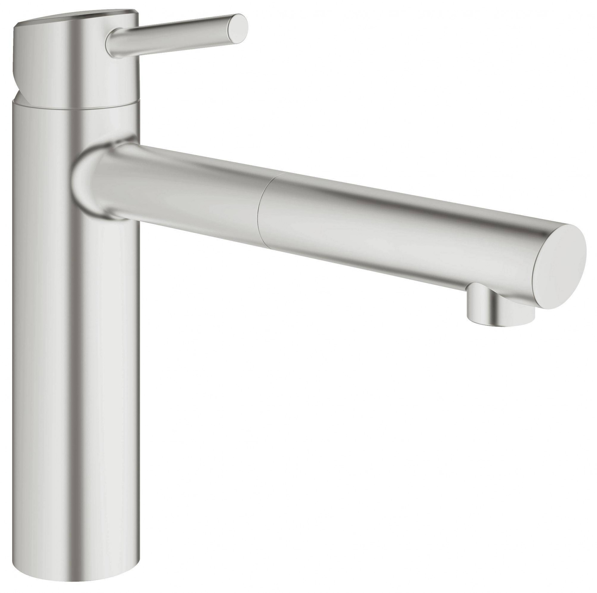 Смеситель для кухни GROHE Concetto с выдвижным изливом, суперсталь (31129DC1)