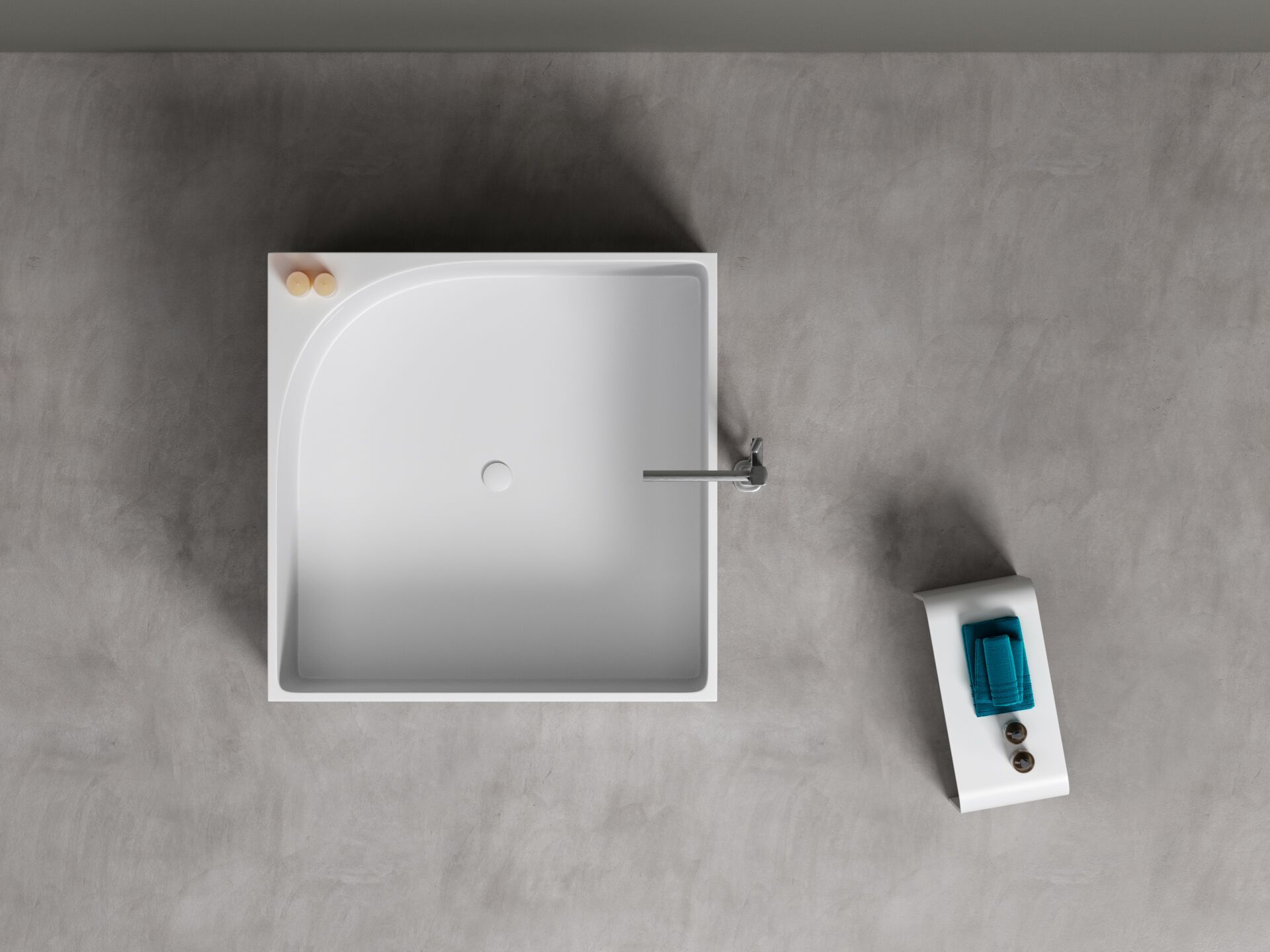 Квадратная ванна Corian® Acquapazza Corian ® elements ARCH-00129188 - Вид №2