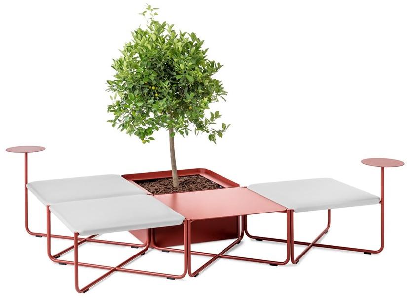 Nola Industrier Квадратный журнальный столик из стали с порошковым покрытием Arena U31-03/table - Вид №1