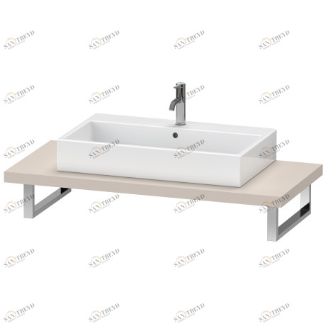 BR102C09191 Консоль для накладных раковин и встраиваемых умывальников, Толщина консоли 45 мм Brioso #BR102C 550 мм Серо-коричневый декор Duravit