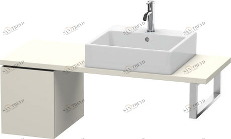 LC582009191 L-Cube Шкафчик для компактной консоли Серо-коричневый декор Duravit