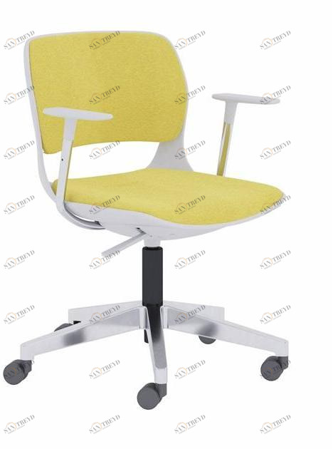 Ersa Регулируемое по высоте офисное кресло из ткани с 5 спицами и подлокотниками Opia sun-id-1381992