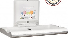 CP0016HCS-I Горизонтальное пеленальное кресло из полипропилена и сатинированной нержавеющей стали с ионизатором mediclinics 