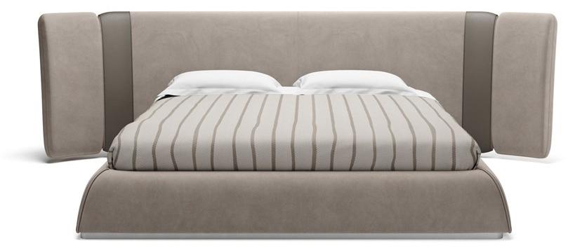 SM Living Couture Двуспальная кровать из бархата с мягким изголовьем Diamond 08/08b - Вид №1