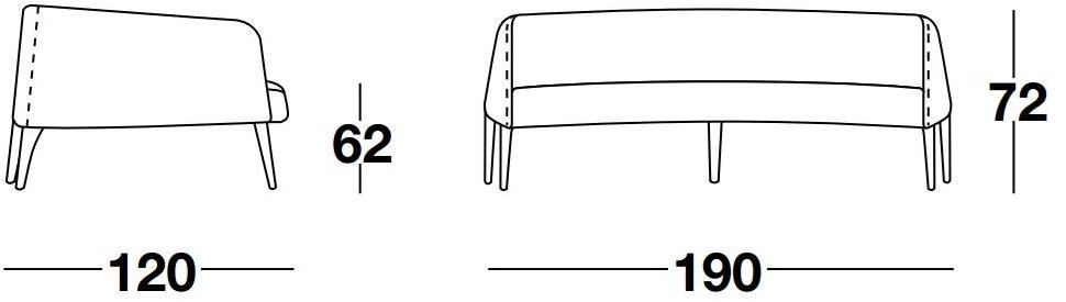 Frigerio Salotti Диван из ткани Jackie sun-id-1393671 - Вид №2