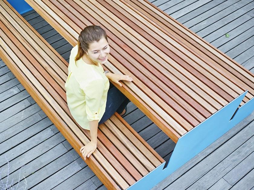 mmcité1 Стол для пикника со встроенными скамейками Blocq sun-id-1514623 - Вид №2