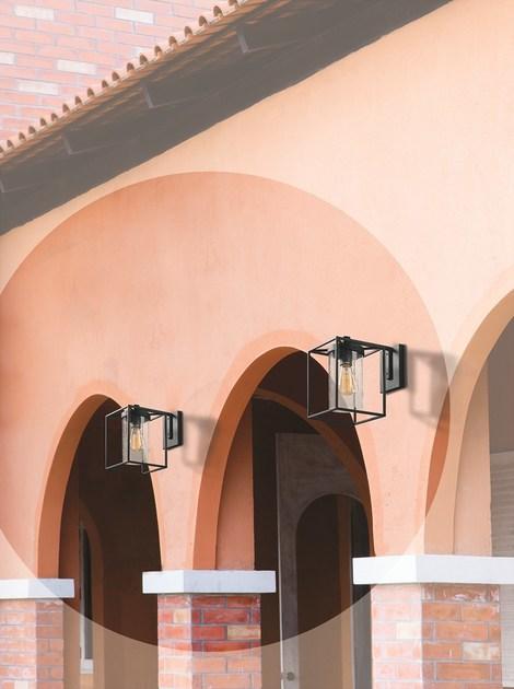 Terzo Light Бра для наружного освещения из стали и стекла прямого света  V4134700  - Вид №1