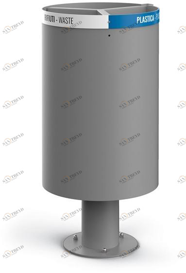 City Design Контейнер для мусора из оцинкованной стали для раздельного сбора мусора sun-id-1412331